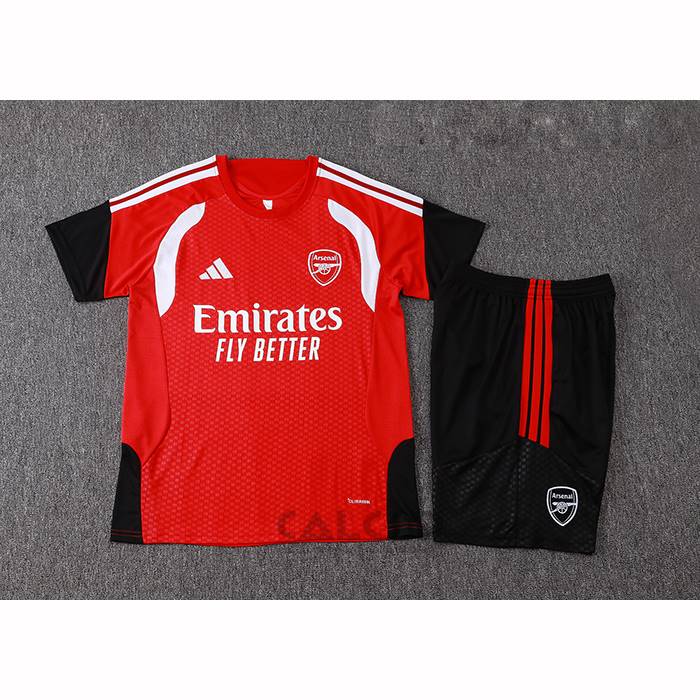 Tuta da Track Arsenal Manica Corta 2026-2027 Rosso - Pantaloncini